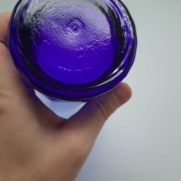 Anchor Hocking Essex Cobalt Blue Iced Tea Glass Vintage Tumbler - Picture 8 of 13